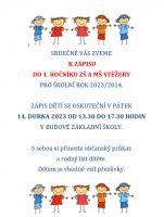 ZŠ | ZÁPIS do 1. ročníku